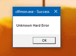 خطای Unknown Hard Error